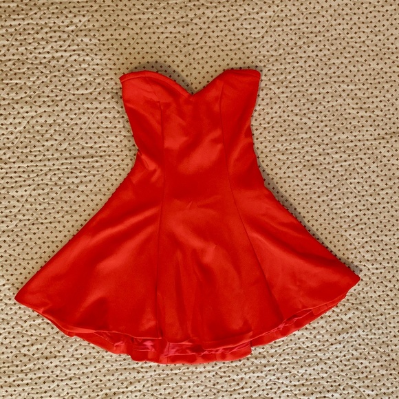 Lovers + Friends Strapless Red Dress - Picture 1 of 5